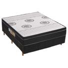 Cama Box Casal: Colchão Ortopédico Polar D28/EP Orthoface + Base CRC Rústico Black(138x188)