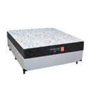 Cama Box Casal + Colchão Semi Ortopédico Extra Firme Espuma D33 Prime Colchões 138x188x72 Branco