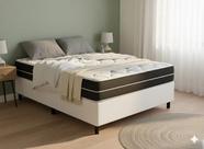 Cama Box Casal + Colchão Top Line Mola Bonnel Serra Negra 60x138x188