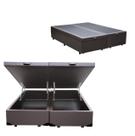 Cama Box Casal com Baú Bipartido Sintético, RC