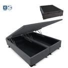 Cama Box casal com baú branca + Colchão Molas bonnel