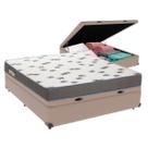 Cama Box Casal com Bau Ortobom D33 Light Bege Cama Box Casal com Bau Ortobom D33 Light Bege