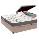 Cama Box Casal Com Bau Ortobom D33 Light Bege Cama Box Casal Com Bau Ortobom D33 Light Bege