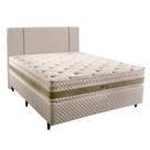 Cama Box Casal com Cabeceira Herval Amore com Molas Ensacadas, 67x138x188 cm Cama Box Casal com Cabeceira Herval Amore com Molas Ensacadas, 67x138x188 cm