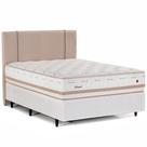 Cama Box Casal com Cabeceira Herval Irland, Molas Maxspring, 72x138x188 cm Cama Box Casal com Cabeceira Herval Irland, Molas Maxspring, 72x138x188 cm