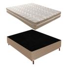 Cama Box Casal com Colchão D33 Quality Plus Duoface 20x138x188cm e Base Florença