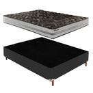 Cama Box Casal com Colchão D33 Unique Plus Duoface 16x138x188cm e Base Íris