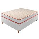 Cama Box Casal com Colchão de Molas Ensacadas 32x138x188cm e Base Mônaco Cama Box Casal com Colchão de Molas Ensacadas 32x138x188cm e Base Mônaco