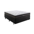 Cama Box Casal com Colchão Herval Palermo, Molas Ensacadas, 67x138x188 cm