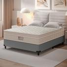 Cama Box Casal com Colchão Molas Ensacadas Ortobom Airtech Spring Pocket 138x188x65cm Bege e Cinza