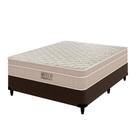 Cama Box Casal com Colchão Molas Ensacadas Ortobom Airtech SpringPocket 138x188x61cm Bege material sintético Marrom