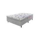 Cama Box Casal Conjugada Aspen 138x47 Molas Ensacadas Euro Pillow D26 Cinza Umaflex