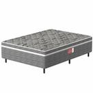 Cama box casal conjugada Probel Pelmex ortopédica D28 Active altura de 55 cm cinza Cama box casal conjugada Probel Pelmex ortopédica D28 Active altura de 55 cm cinza