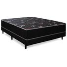 Cama Box Casal Conjugada Unyco D28 Ortopédico Floral E Preta (1,38x0,42x1,88)
