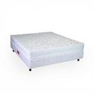 Cama Box Casal Espuma D33 Orthocrin Turquesa Base Box Fit Branco 138X188X55 Alto Suporte Tecido Resistente Conforto Firme Dupla Face