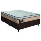 Cama Box Casal Gazin Colchão Molas Ensacadas 138x188x62cm Maximus Bege/Marrom