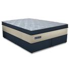 Cama Box Casal King Size 193x203x78cm Royal Blue Gazin Colchões Megasul
