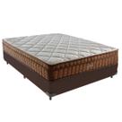 Cama Box Casal Marrom + Colchão Anjos Star Pillow In Anjos