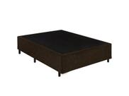 Cama Box Casal Marrom Suede Premium 40x138x188 - FA Elegante