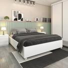 Cama Box Casal Mônaco e Mesa de Cabeceira Veronna
