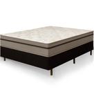 Cama Box Casal Preta Colchão Bariloche Tabaco Molas Ensacadas One Face 138x188x63cm Cama Box Casal Preta Colchão Bariloche Tabaco Molas Ensacadas One Face 138x188x63cm
