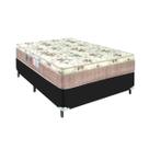 Cama Box Casal Preta Colchão Nápoles Turn Free Espuma D33