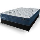 Cama Box Casal Preta Colchão San Rafael Molas Ensacadas Euro Pillow 138x188x75cm Macio Cama Box Casal Preta Colchão San Rafael Molas Ensacadas Euro Pillow 138x188x75cm Macio