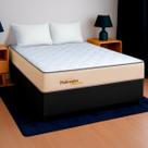Cama Box Casal Preto+Colchão Supreme Molas E. PoliConfort