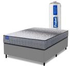 Cama Box Casal Probel Molas Ensacadas 138x188x64 Day Springs a Vácuo Branco/Cinza