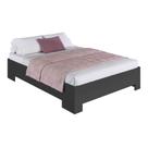 Cama Box Casal Queen com Estrado CX1160 200x160cm Grafite - Art In Móveis