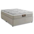 Cama Box Casal Queen Cristal Molas Ensacadas 158x198x61cm Bege