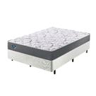Cama Box Casal Reforçado 138x188x38cm e Colchão Adapto Molas Ensacadas B&G