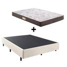 Cama Box Casal Resistente + Colchão Ecoflex Espuma D23 Cama Box Casal Resistente + Colchão Ecoflex Espuma D23