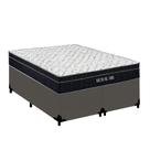 Cama Box Casal Sintético Bipartido + Colchão Molas Ensacadas Royal Sleep Royal Air 138cm - Suporta Até 150 Kg Por Pessoa Cama Box Casal Sintético Bipartido + Colchão Molas Ensacadas Royal Sleep Royal Air 138cm - Suporta Até 150 Kg Por Pessoa