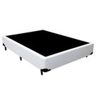 Cama Box Casal Sintético Cama Branco 138x188x42cm