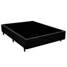 Cama Box Casal Sintético Cama Preto 138x188x42cm