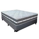 Cama Box Casal Sintético + Colchão Black Graphite Molas Ensacadas 138x188x64cm Cinza Cama Box Casal Sintético + Colchão Black Graphite Molas Ensacadas 138x188x64cm Cinza