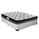 Cama Box Casal Sintético + Colchão Ortobom Iso Dupla Face 60x138x188 Cor:branco