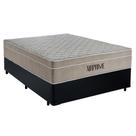 Cama Box Casal Sintético Cremil + Colchão Molas Ensacadas AirPrime 138x188x65cm