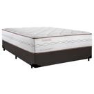Cama Box Casal Sintético JS + Colchão de Molas Ensacadas Herval Holanda 138x188x71cm