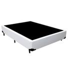 Cama Box Casal Sintético Mega Cama Branco 138x188x42cm Cama Box Casal Sintético Mega Cama Branco 138x188x42cm