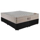 Cama Box Casal Suede Bipartido + Colchão Ortobom Airtech Molas Ensacadas 65x138x188 Preto Cama Box Casal Suede Bipartido + Colchão Ortobom Airtech Molas Ensacadas 65x138x188 Preto