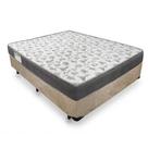 Cama Box Casal Suede + Colchão De Espuma D33 - SerenePrime - 138cm Bege Cama Box Casal Suede + Colchão De Espuma D33 - SerenePrime - 138cm Bege