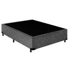 Cama Box Casal Suede Mega Cama Cinza 138x188x42cm Cama Box Casal Suede Mega Cama Cinza 138x188x42cm