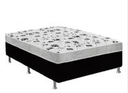 Cama Box Casal Suede Preto + Colchão Casal Suede Cinza Orto Molas Ensacada 138x188x55 Cama Box Casal Suede Preto + Colchão Casal Suede Cinza Orto Molas Ensacada 138x188x55