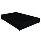 Cama Box Casal Suede SerenePrime Preto 138x188x40 Cama Box Casal Suede SerenePrime Preto 138x188x40