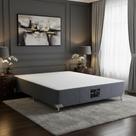 Cama Box Castor Casal Suede Cinza 138x188x27cm