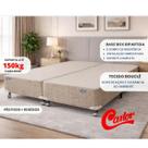 Cama Box Castor Premium Casal 138x188 Bipartido Resistente Suporta Até 300kg Linha Luxo Cama Box Castor Premium Casal 138x188 Bipartido Resistente Suporta Até 300kg Linha Luxo