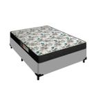 Cama Box Cinza Casal Colchão 17 de Altura Veneza Portobel Cama Box Cinza Casal Colchão 17 de Altura Veneza Portobel