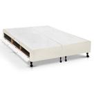 Cama Box Closet Queen Poli Tecido Clean (158x198x27) - Castor